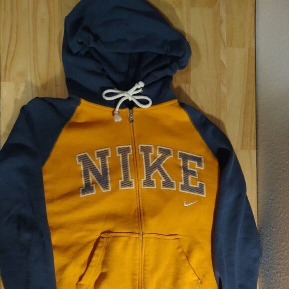 Nike Spell Out Logo Zipper Hoodie Sweatshirt - Picture 1 of 9
